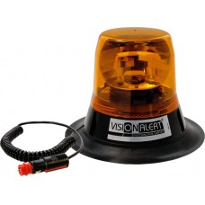 83400 - Magnetic mounting rotating amber beacon. (1pc)